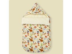 Saco de dormir para cochecito de bebé, cálido saco de dormir de invierno para evitar sobresaltos, con doble cremallera (oso 88 x 46 cm)