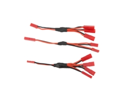Adaptador De Arnés Con Conector Divisor Paralelo Jst En Y Para Coches De Control Remoto Traxxas, Fácil Instalación, Rojo.