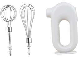 Batidora De Mano Eléctrica Portátil Recargable De Acero Inoxidable Blanco Para Cocina.