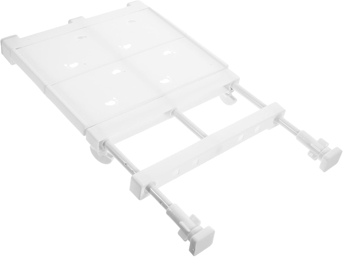 Estante Blanco Extensible Armarios Cocina Acero Abs Fácil Instalación Clavos Organizador Almacenamiento