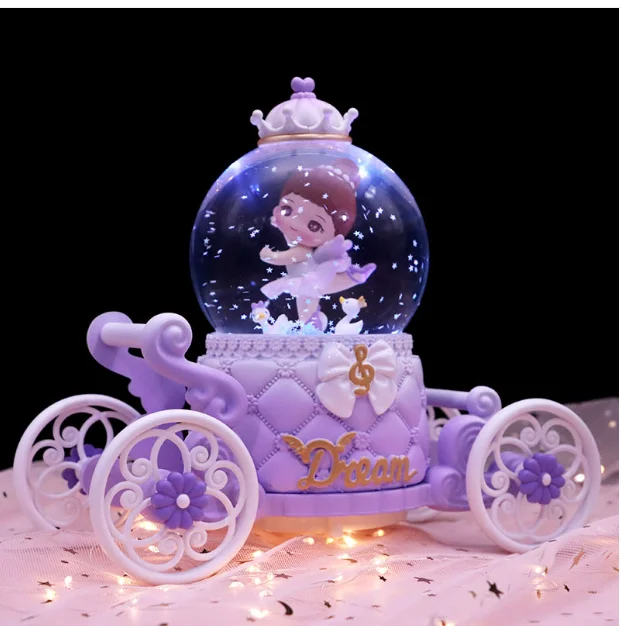 (estilo 5) Caja De Música Con Bola De Cristal De Bailarina, Regalo De San Valentín