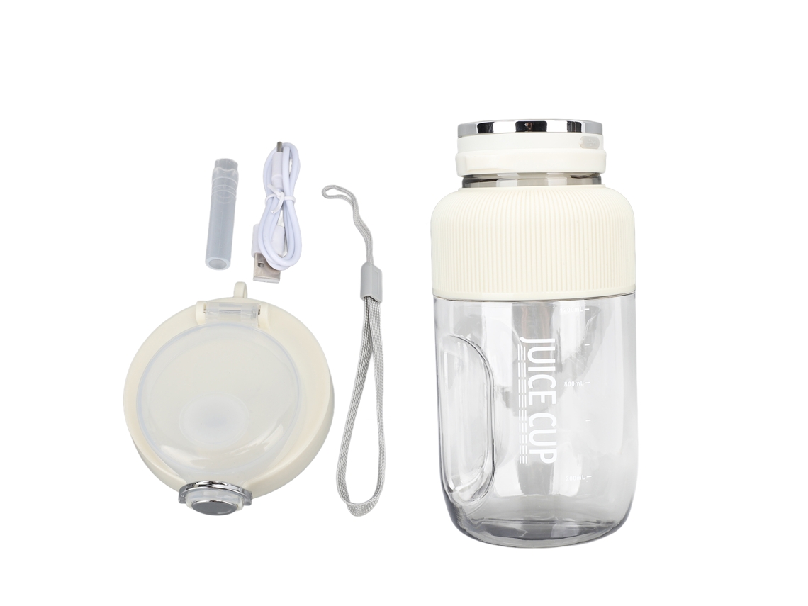 Mini Vaso Mezclador Multifuncional Portátil Recargable Inalámbrico De 1,2 L Para Viajes Y Gimnasio.