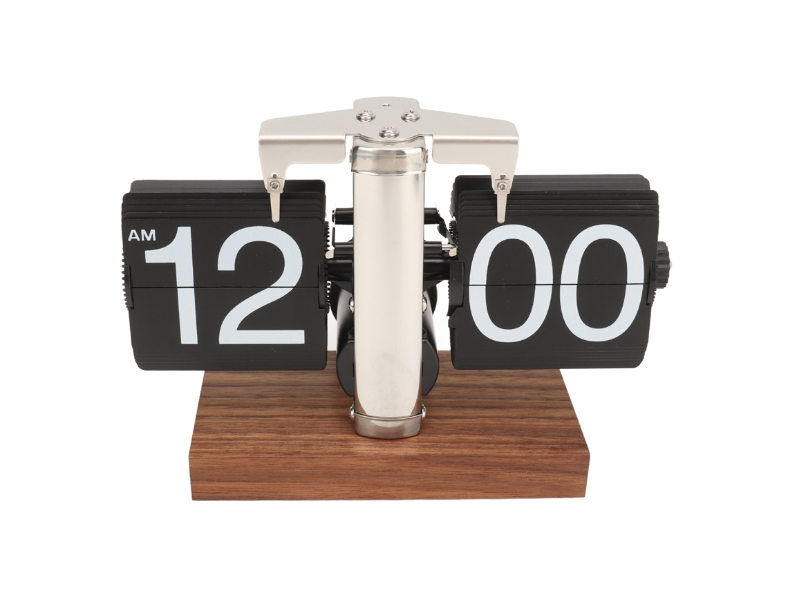 Reloj mecánico retro abatible (rotación automática, decorativo)