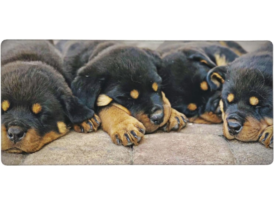 Besportble Rottweilers De Ratón Para Ordenador Pequeña Y Grande Con Base De Goma Antideslizante Y Un Toque ...