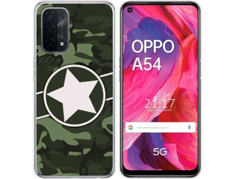 Carcasa Oppo A54 5G / A74 5G TUMUNDOSMARTPHONE Camuflaje 01 Multicolor