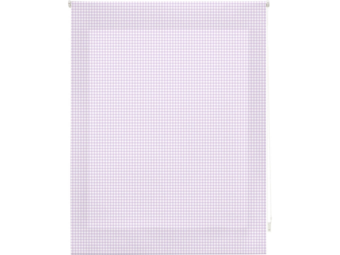 Estor Enrollable HAPPYSTOR Vichy Estampado Digital Fantasia Lila 190x250 cm