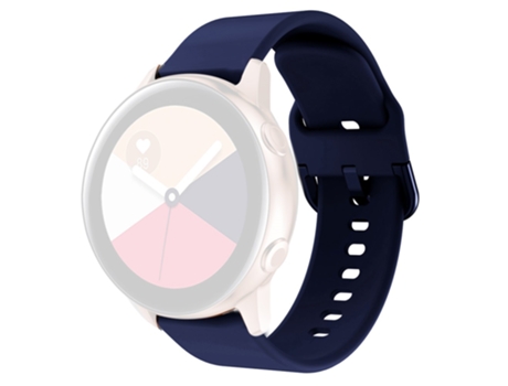 Correa de Silicona diseño de hebilla cuadrada para Samsung Galaxy Watch 5 40mm/44mm/Watch 5 Pro 45mm/Watch4 40mm/44mm/Watch4 Classic 42mm - azul me...