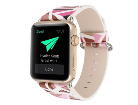 Correa de reloj inteligente para Apple Watch Series 9, 8 y 7 de 41 mm / SE 3 y SE 2, 6, SE y 5 y 4 de 40 mm / 3, 2 y 1 de 38 mm (rojo)
