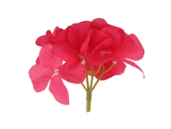 MEOIRUERY 10 Piezas Flores Artificiales para Decoración de Hogar y Boda (Rojo Rosa)