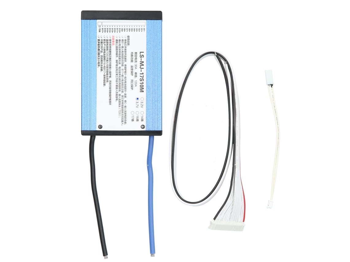Placa De Protección Bms Para Baterías De Litio 3.7v 30a 14s-17s Con Balanceo Universal