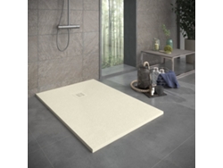 Base de ducha SIERRA de resina beige de 190x70 cm con rejilla RC