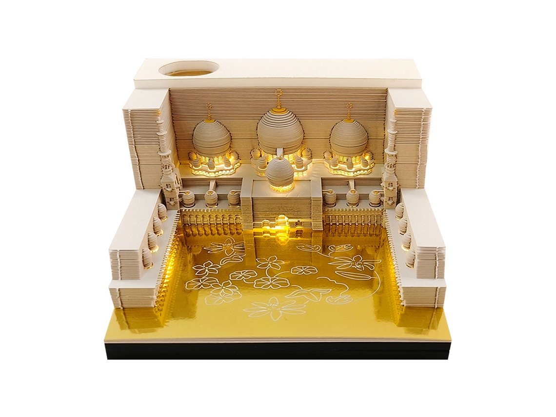 Bloc de notas Eifson Mesquita, bloc de notas con pegatinas 3D y luz