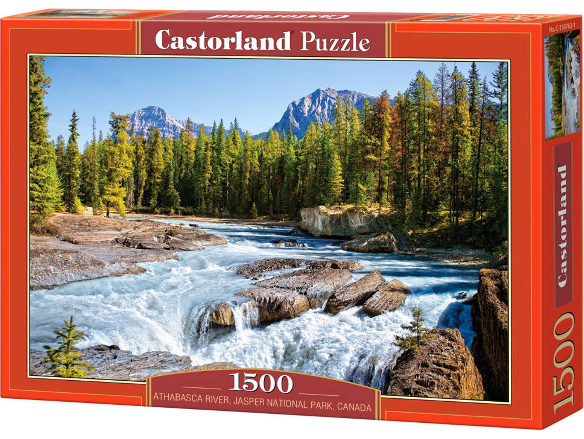 Puzzle CASTORLAND Athabasca River, Jasper National Park, Canada (1500 Piezas)