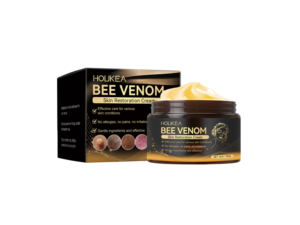 Crema para el cuidado de la piel con veneno de abeja