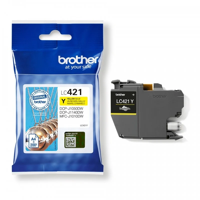 Cartucho de Tinta BROTHER LC421Y Amarillo