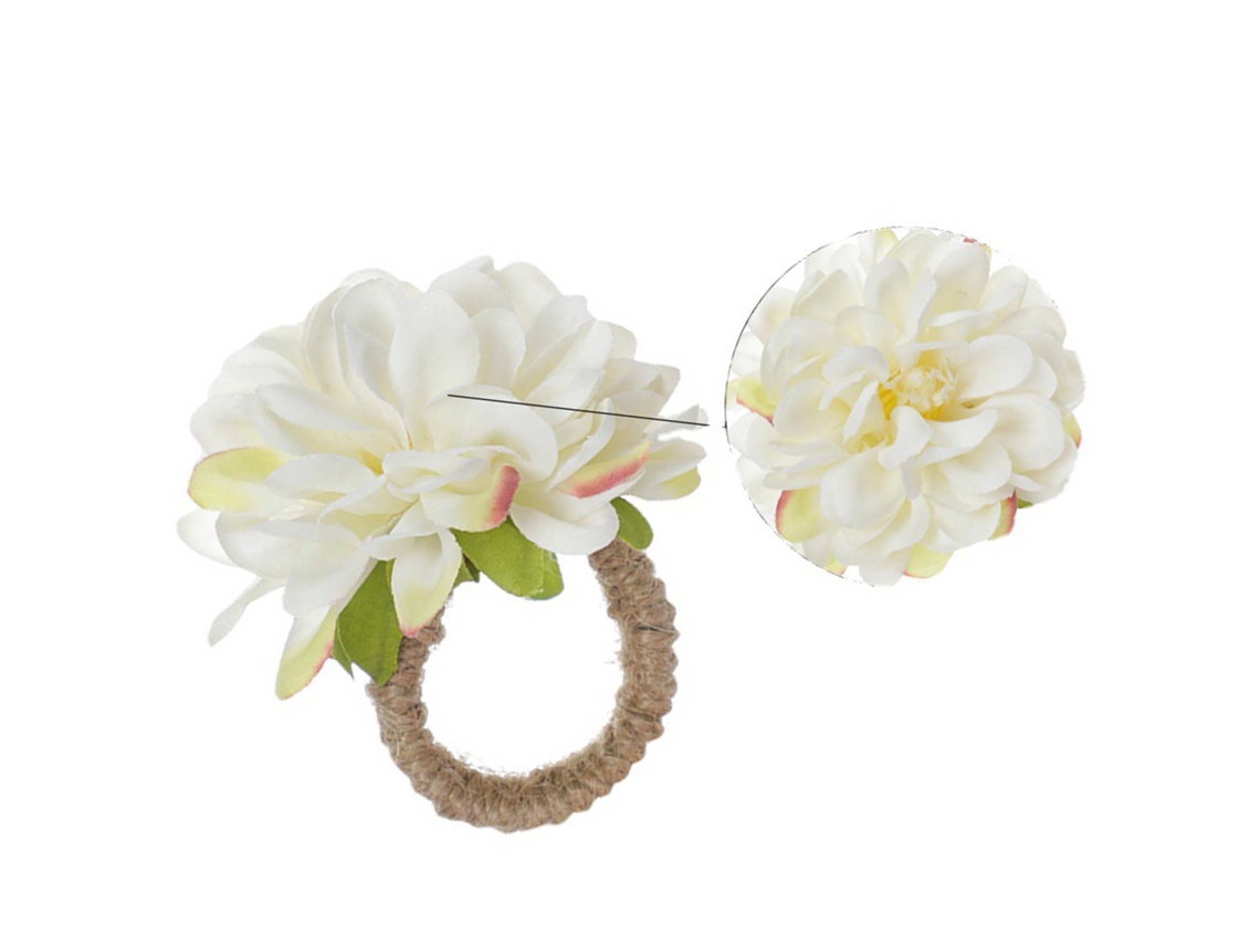 6 paquetes de anillos blancos como la leche de 8*7,5 cm 4...