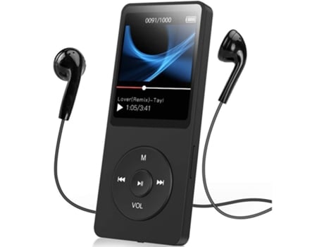 Auriculares Agptek Reproductor Mp3 Bluetooth 50 Sport 32Gb con Pantalla TFT Color Hasta 128Gb