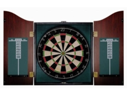 DEVESSPORT Diana Bristel Cabinet con Puertas de Madera, 6 Dardos de Punta de Acero, Set Profesional