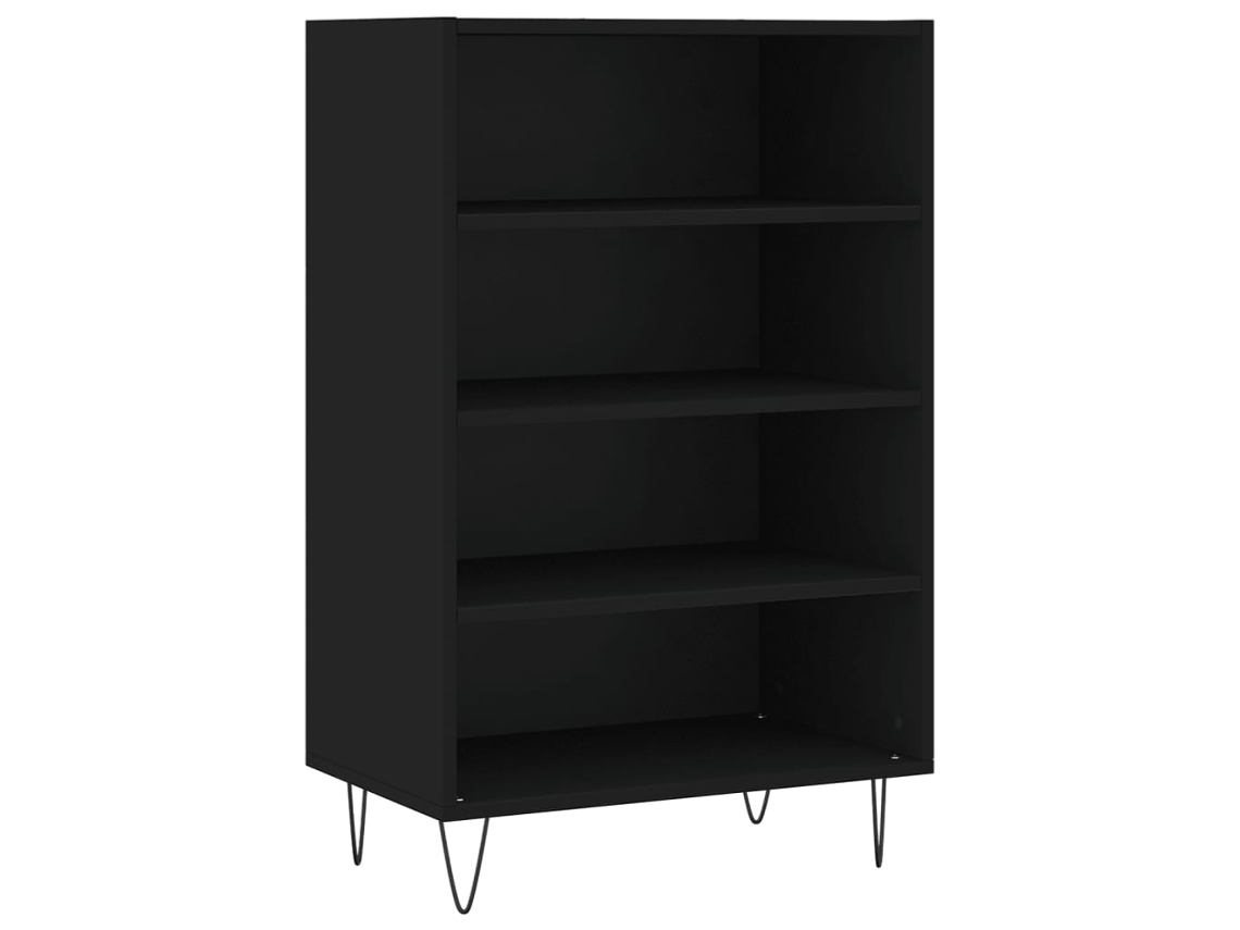 Maison Exclusive - Aparador Alto Madera De Ingeniería Negro 57x35x90 Cm