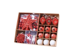 Adornos navideños en forma de estrella, 73 piezas por caja. Hengjian