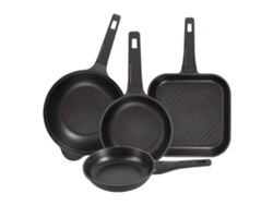 Set De Sartenes Ø20ø24ø30, 28cm En Aluminio Fundido Cooper Bergner (4 Piezas)
