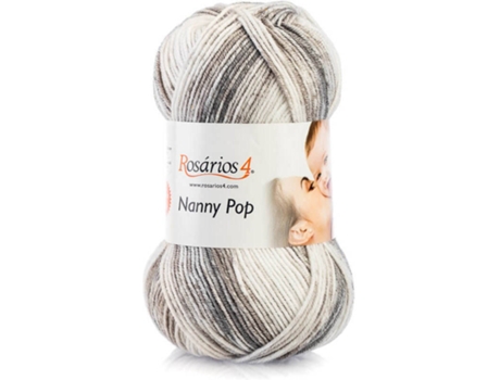 Hilo de Lana ROSARIOS 4 Nanny Pop P150827 (Gris - 20x7x10 cm - Lana)