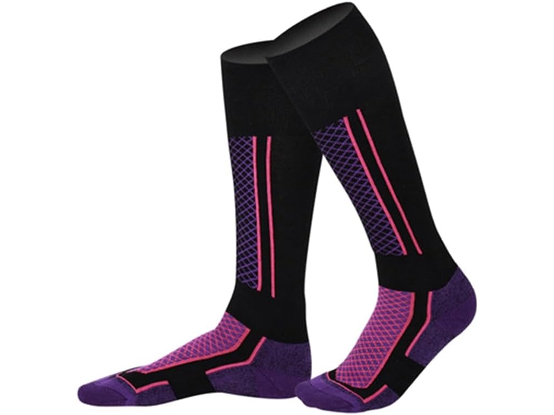 Paquete De 5 Pares De Calcetines De Esquí Gruesos De Algodón Para Deportes Como Snowboard, Ciclismo, Esquí Y Fútbol.