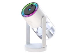 Humidificador Digitallab de 280 ml con proyección de cielo estrellado y ángulo ajustable para coche (blanco)