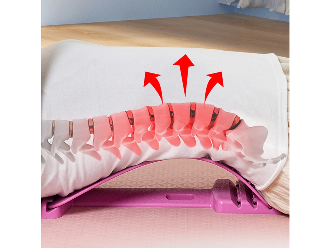 Relajante Lumbar, Elongación De La Columna, Corrección, Relajación De La Joroba - Rosa