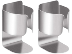 2 Soportes De Pared Plata Acero 304 Autoadhesivos Para Cepillo Dientes Eléctricos/pasta