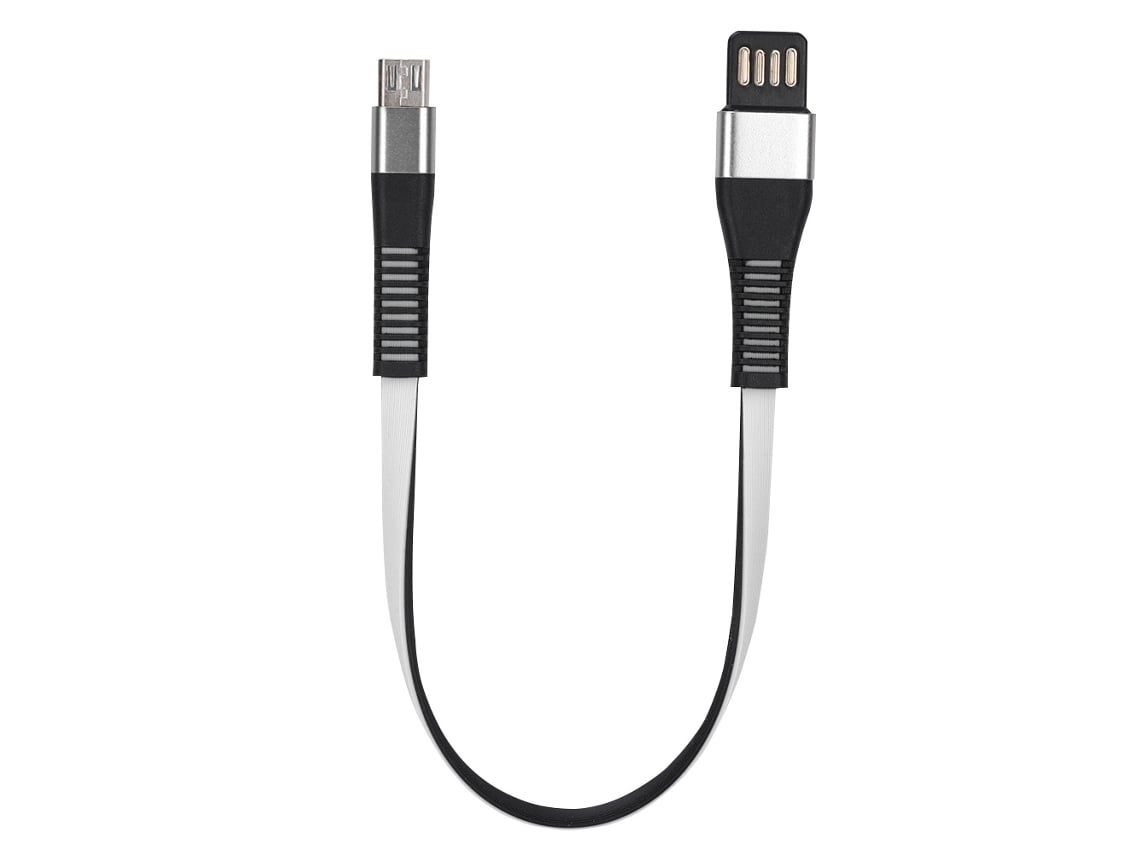 Cable De Datos (carga Bilateral 1m Transmisión) Nuevo Cable De Datos Corto Para Teléfonos Móviles Android Y Ordenadores Blanco Y Negro