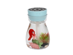 Humidificador con pulverizador, difusor de aceites esenciales para aromaterapia y luz de 7 colores. MDUG (azul, USB)