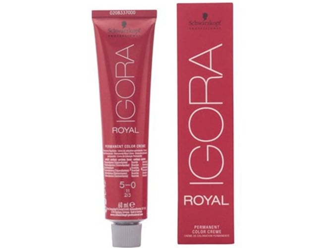 Tinte de Cabello SCHWARZKOPF Igora Royal Permanent Color Crema Castano Claro (60 ml)
