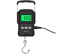 Balanza Digital Lcd Con Correa, 75 Kg 10 G, Para Equipaje Y Pesca, Con Luz Verde.