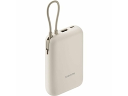 Power Bank XIAOMI con cable integrado (10000 mAh - Beige)