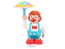 2026 Juguete Payaso Para Bebé Con Luces Y Música Giratorio Con Paraguas Caminante Universal Funciona Con Pilas
