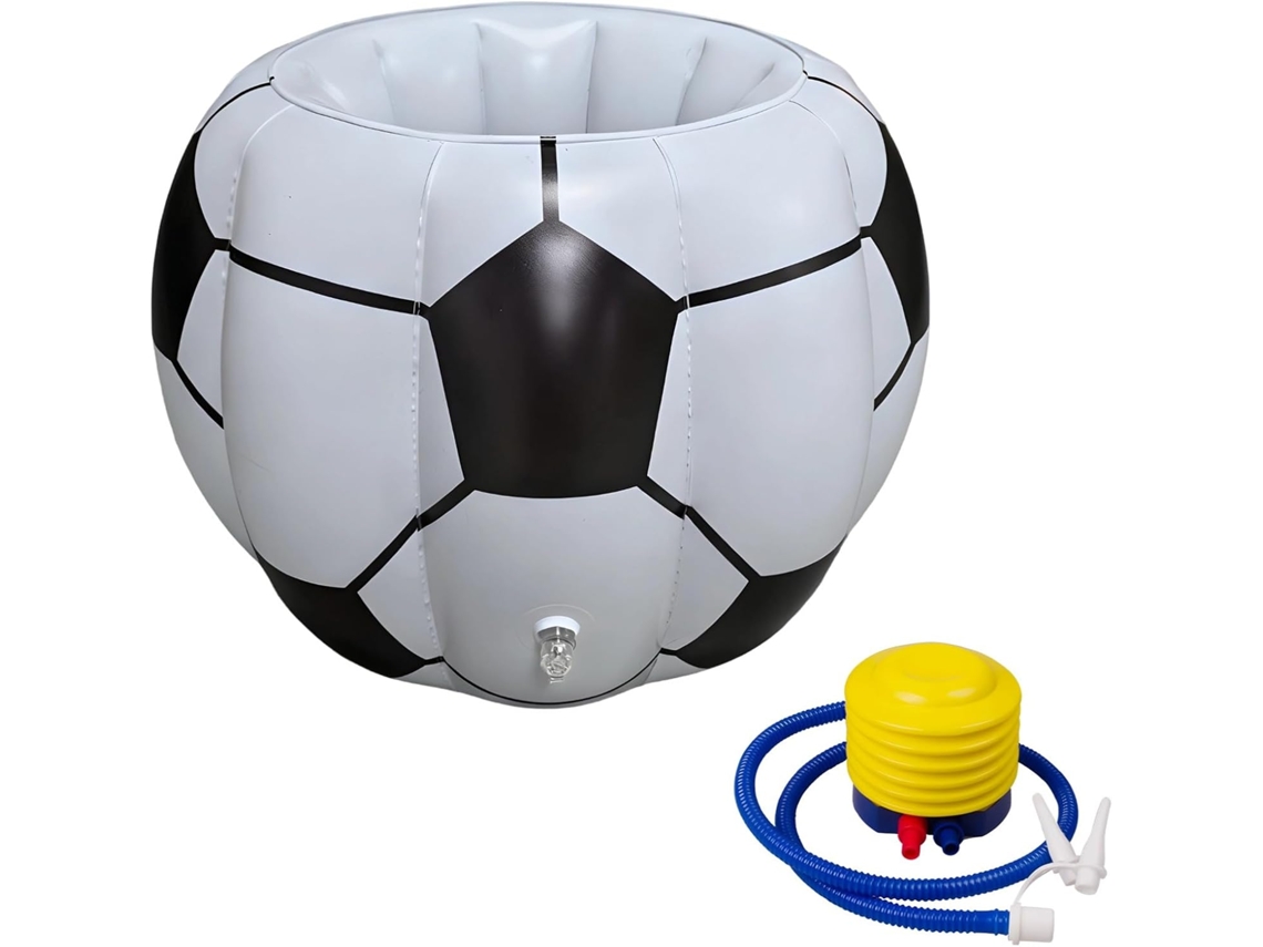 Nevera Hinchable De Fútbol 52x40cm Piscina/fiesta, Bomba