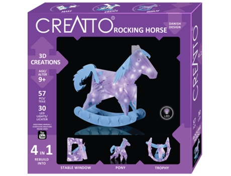 Puzzle KOSMOS Creatto Rock Horse Puzle 3D 57 pieza(s) Animales