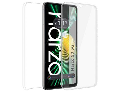 Funda Doble Transparente Pc + Tpu Full Body 360 para Realme Narzo 50 5G TUMUNDOSMARTPHONE