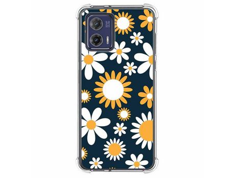 Funda Silicona para Motorola Moto G73 5G Diseño Flores 08 Dibujos TUMUNDOSMARTPHONE