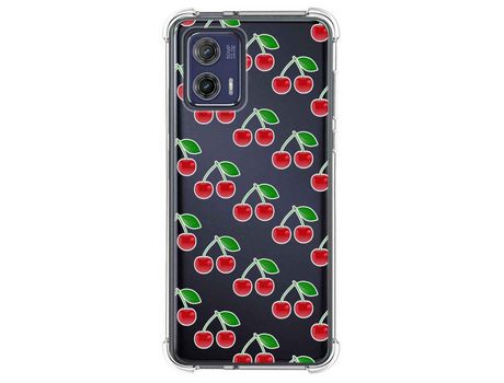 Funda Silicona para Motorola Moto G73 5G Diseño Cerezas Dibujos TUMUNDOSMARTPHONE