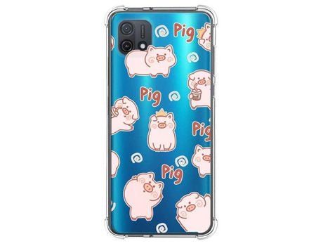 Funda Silicona para Oppo A16K Diseño Cerdos Dibujos TUMUNDOSMARTPHONE