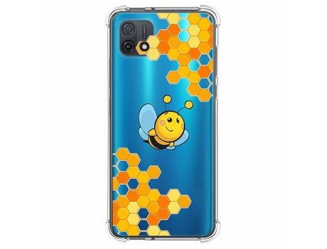 Funda Silicona para Oppo A16K Diseño Abeja Dibujos TUMUNDOSMARTPHONE