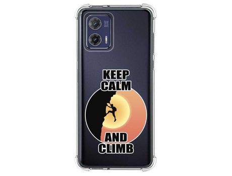 Funda Silicona para Motorola Moto G73 5G Diseño Hombre Escalada Dibujos TUMUNDOSMARTPHONE