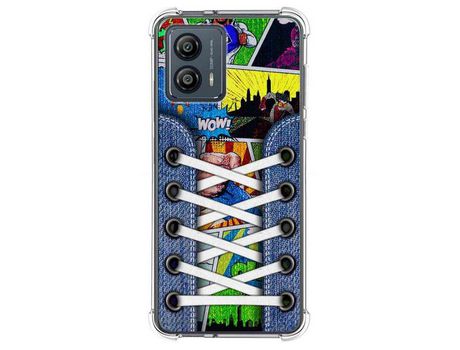 Funda Silicona para Motorola Moto G53 5G Diseño Zapatillas 14 Dibujos TUMUNDOSMARTPHONE