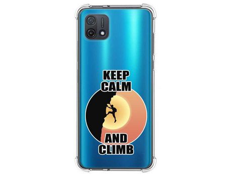 Funda Silicona para Oppo A16K Diseño Hombre Escalada Dibujos TUMUNDOSMARTPHONE