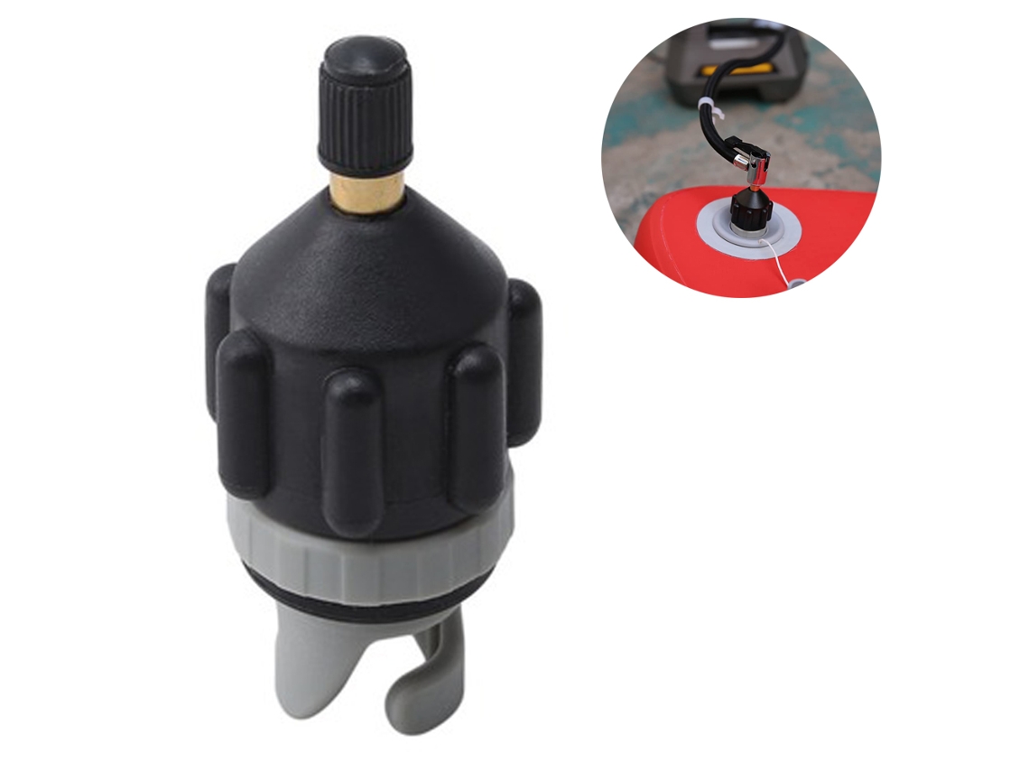 Adaptador de bomba para bote inflable, inflado rápido para botes y tablas, construcción sólida