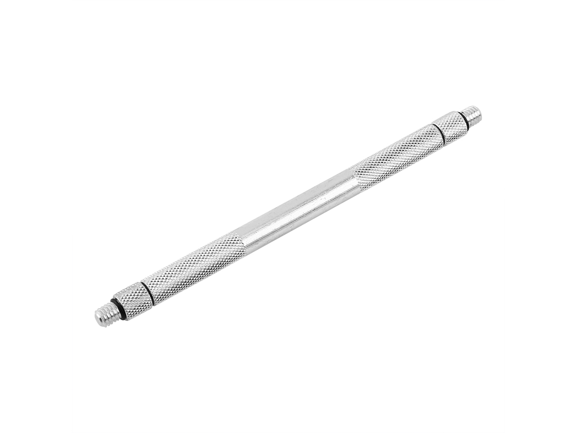 Kit de anzuelos de pesca de aluminio 2 en 1, color plata.