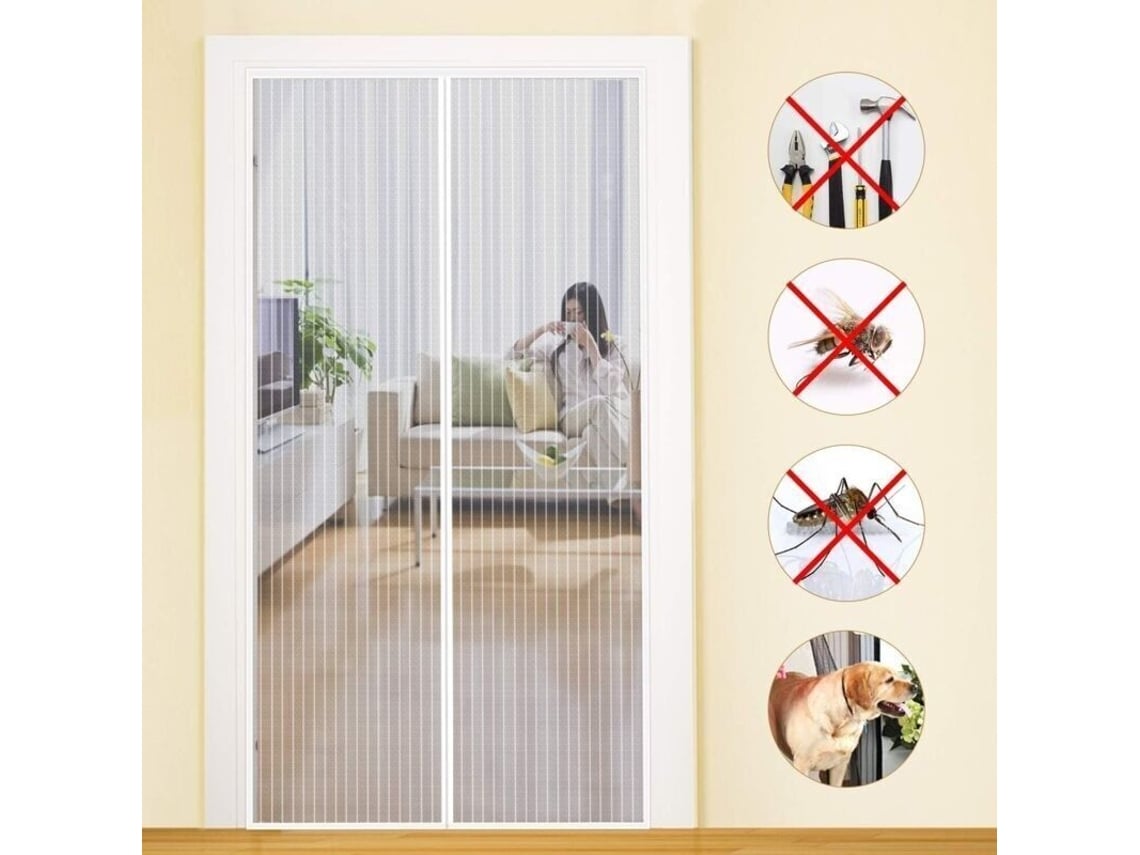 Mosquitera Magnética Para Puertas – 220 Cm