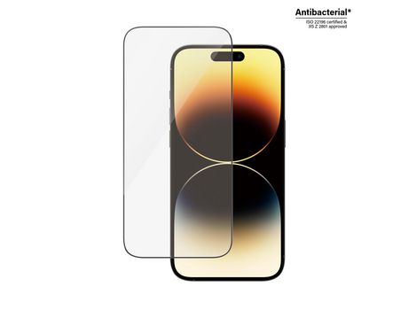 PANZERGLASS Protector de Pantalla para iPhone 14 Pro | Ultra-Wide Fit w. EasyAligner